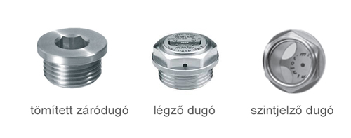 hajtómű dugó típusok