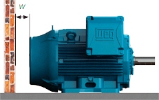 WEG motor elhelyezés